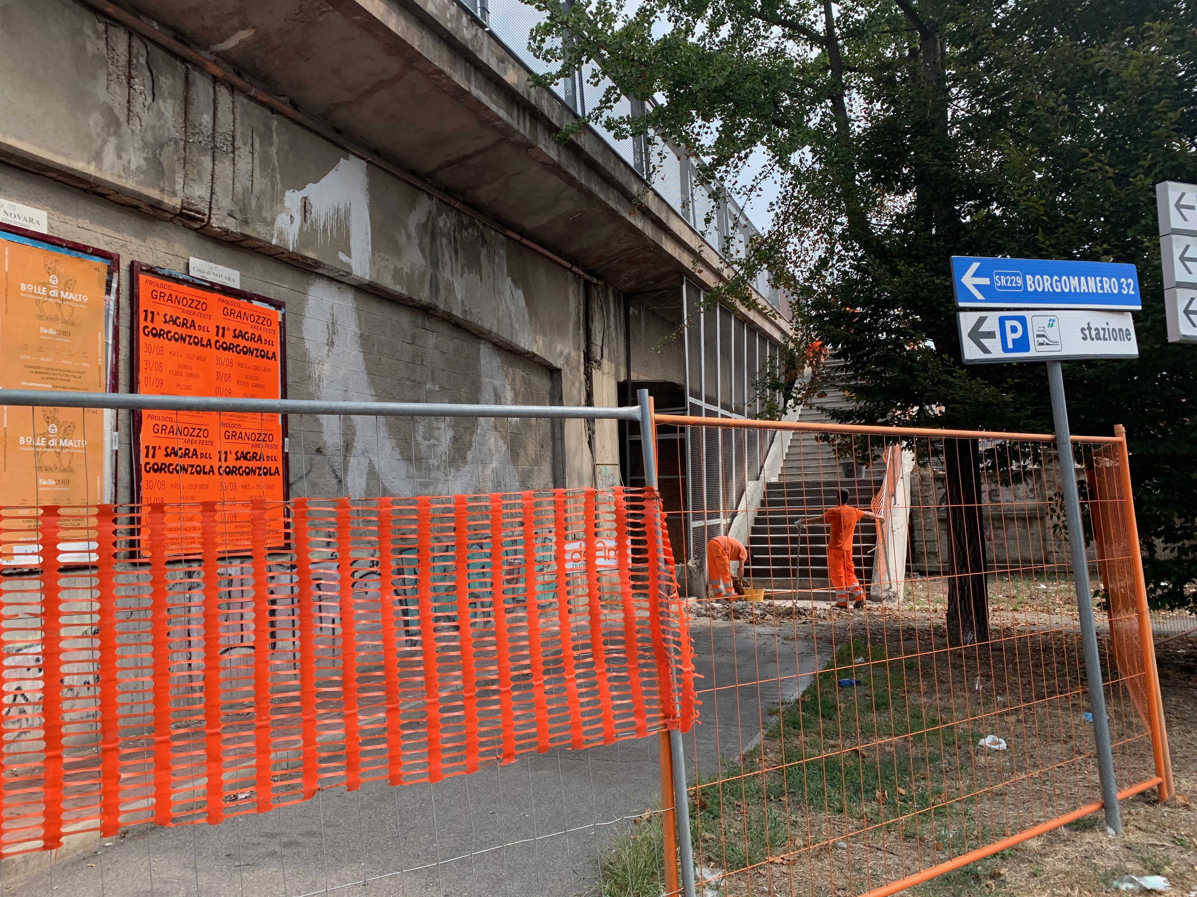 Novara, Cavalcavia Porta Milano chiuso: da giovedì 12 riapre il passaggio pedonale