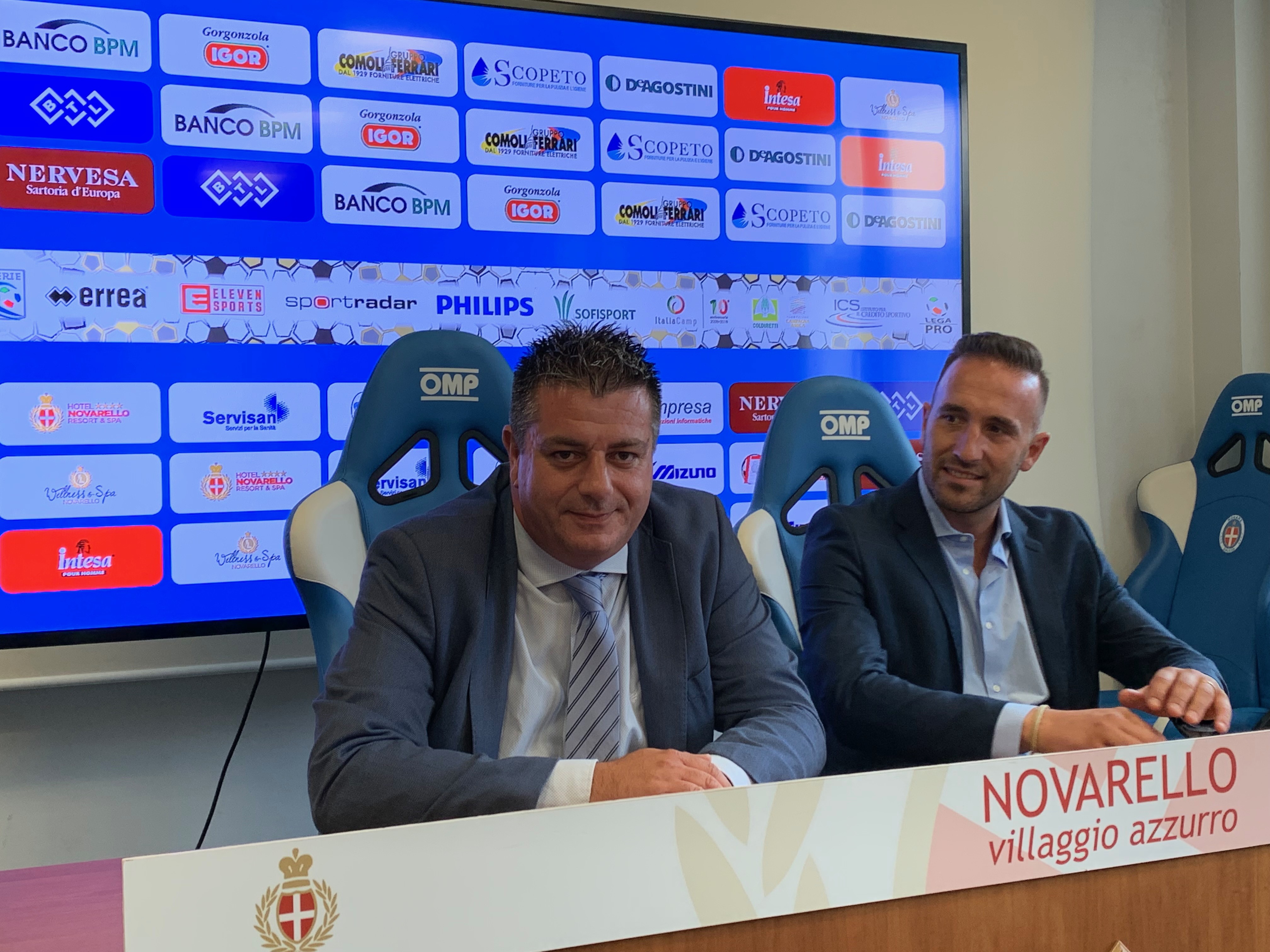 Novara calcio, il dg Nespoli e il ds Zebi: «Dal mercato una squadra in linea con gli obiettivi prefissati»