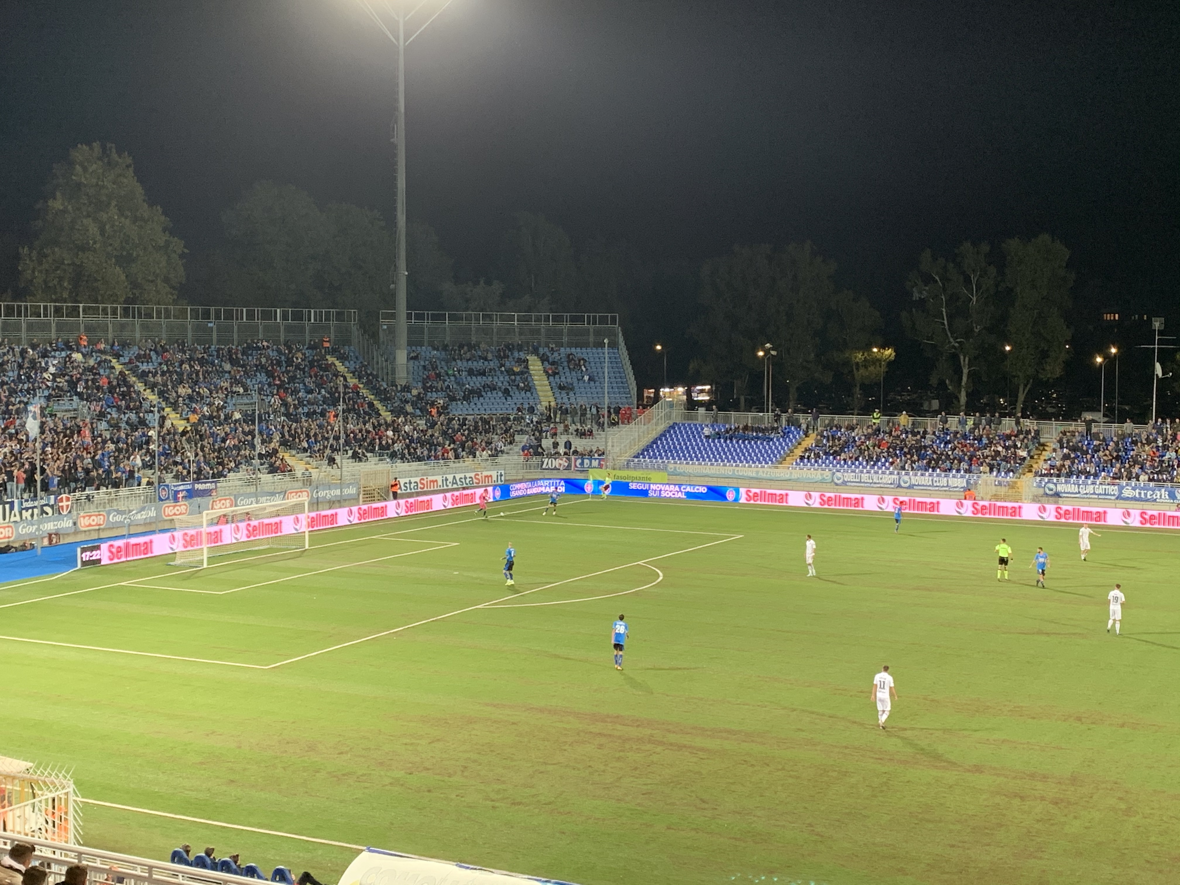 Il Novara fa la partita ma vince la Pro Vercelli con un gol lampo