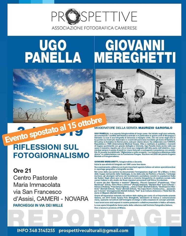 Martedì 15 ottobre “Riflessioni sul fotogiornalismo” organizzato dall’Associazione Fotografica Camerese