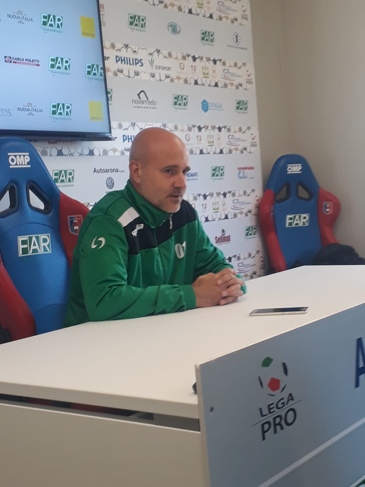 Gozzano ad Arezzo, Sassarini: “Conta fare risultato”