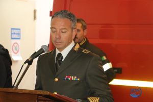 il comandante dei vigili del fuoco Felice Iracà