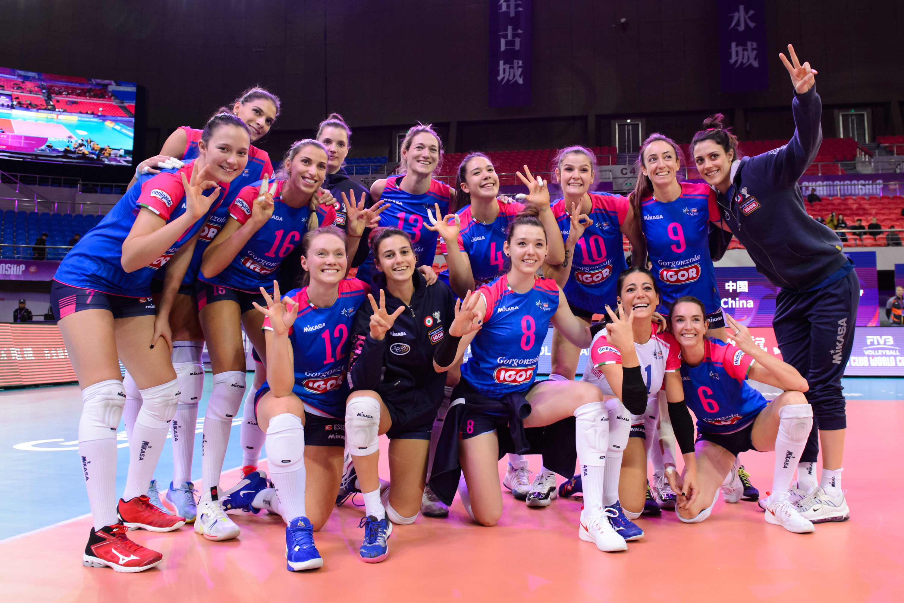 L’Igor Volley Novara vola in semifinale nel Mondiale per Club: oggi vittoria contro le brasiliane del Praia Clube per 3 a 0