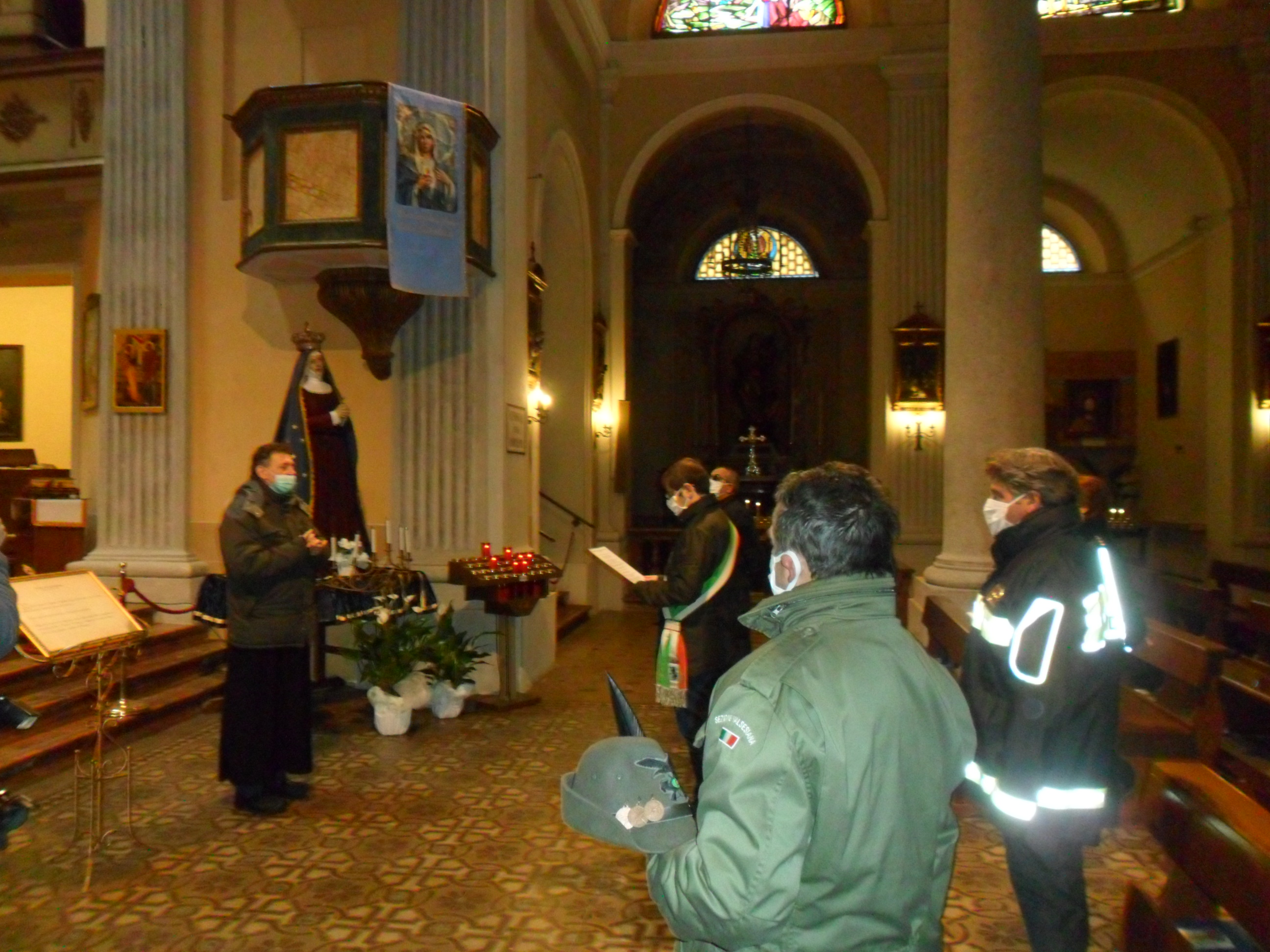 Romagnano, preghiera in abbazia per vittime Covid
