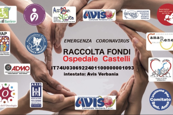 Avis Verbania e la rete delle associazioni promuovono una raccolta fondi per l’ospedale Castelli