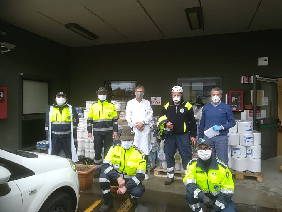 Covid-19, la Kimberly-Clark dona materiale monouso al comune di Romagnano