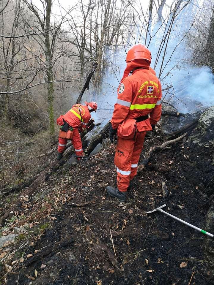 Incendio all’alpe Farfossa di Armeno