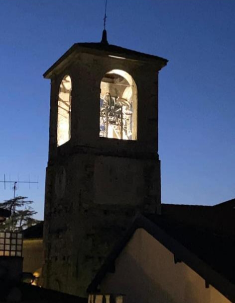 Stresa, si illumina il campanile