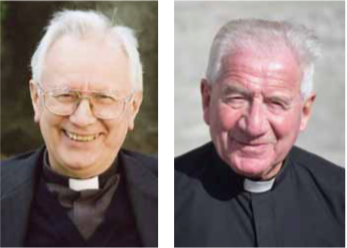 Padre Giuliano Temporelli e don Carlo Elgo: «Anche a distanza, un messaggio di speranza»