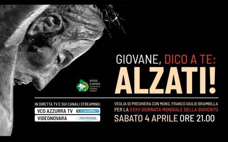 Sabato 4 aprile veglia di preghiera dei giovani con il vescovo sulle tv locali