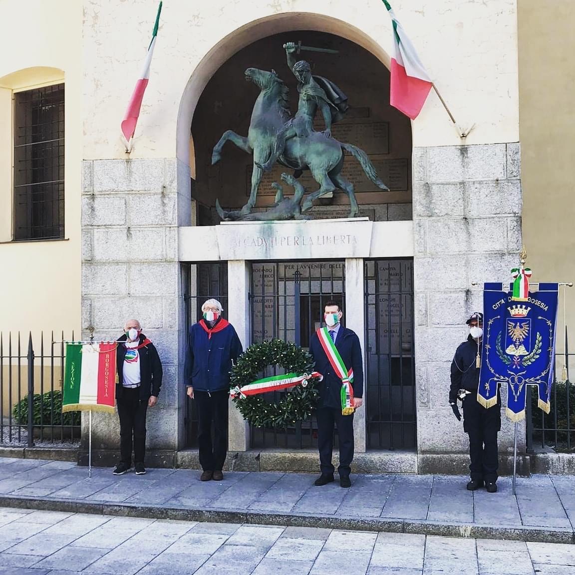 A Borgosesia la celebrazione del 25 aprile