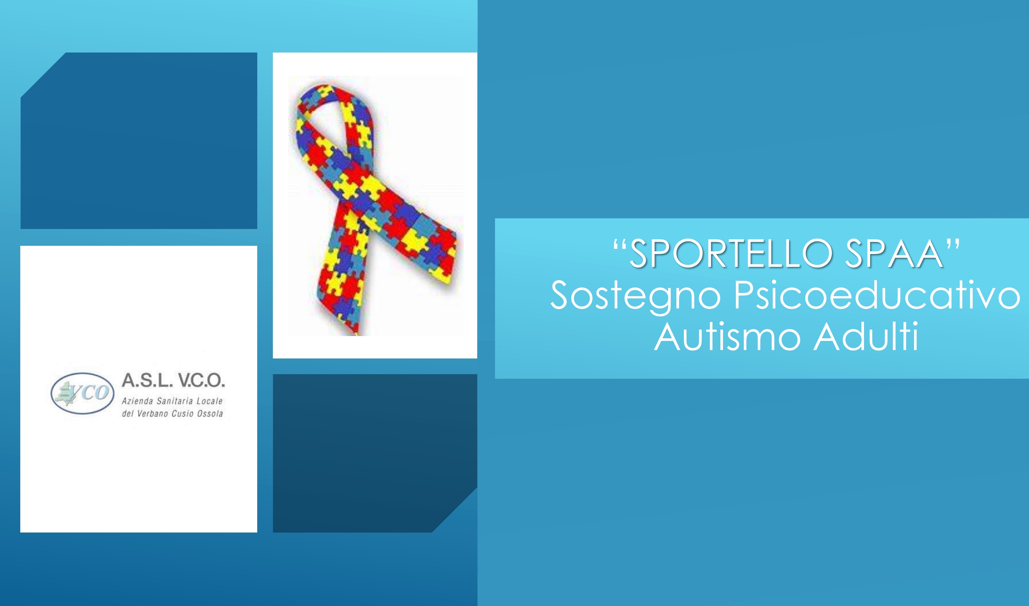 Lo Sportello Spaa dell’Asl Vco per il sostegno degli adulti con disturbo dello spettro autistico