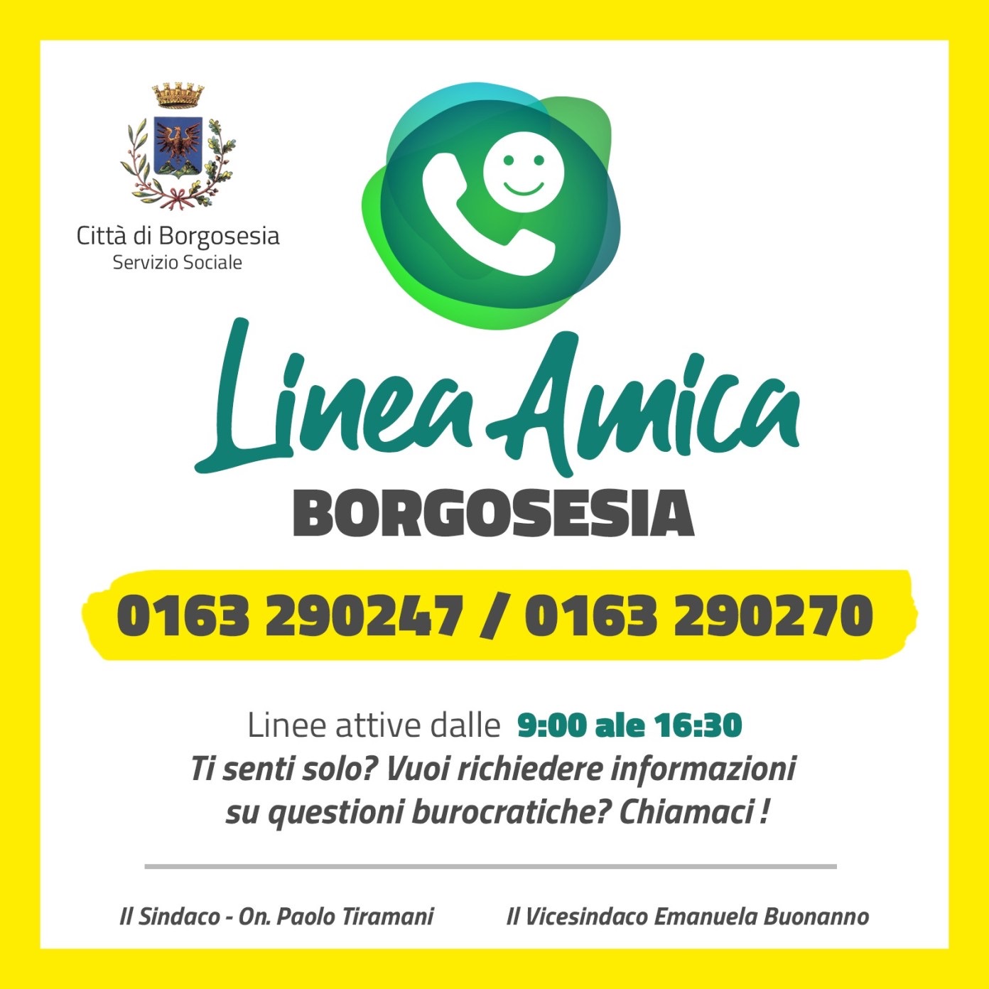 “Linea amica: la solidarietà viaggia sul filo del telefono”
