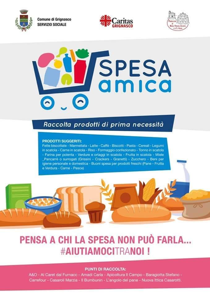 Covid-19, a Grignasco Spesamica e Farmacoamico