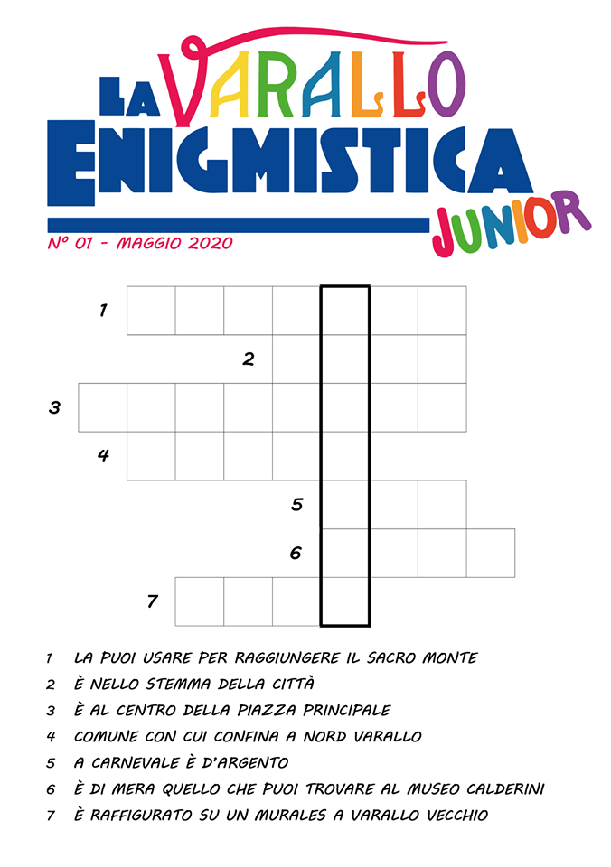 Giochi e cruciverba per bambini con la “Varallo enigmistica”