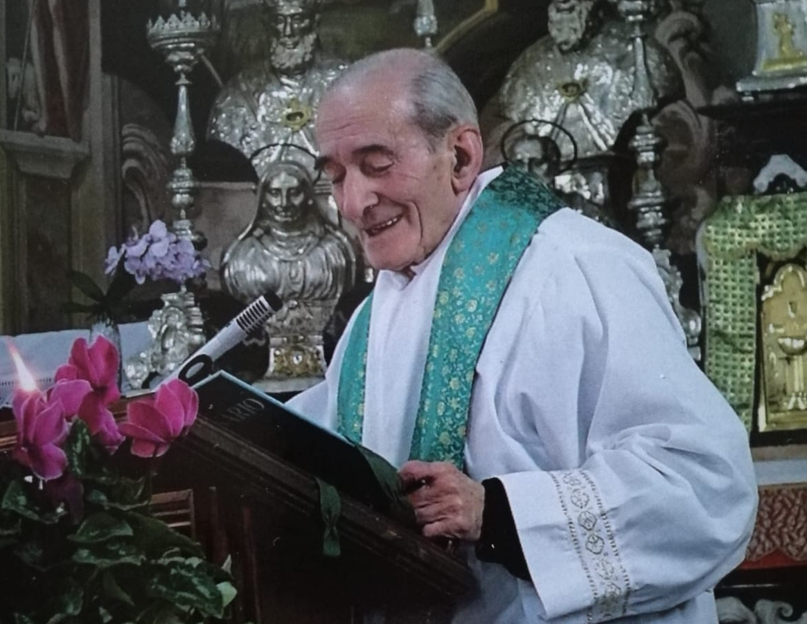 Lutto per don Spezia, per 55 anni prete a Madonna del Sasso