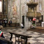 la messa in basilica con la sola presenza del sindaco Silvia Marchionini