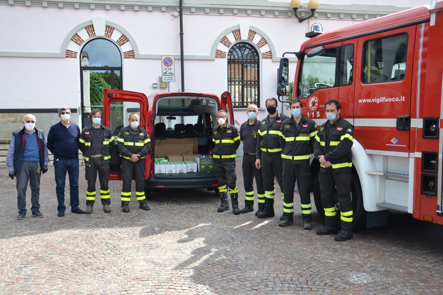 Dai Vigili del fuoco aiuti all’Emporio Borgosolidale