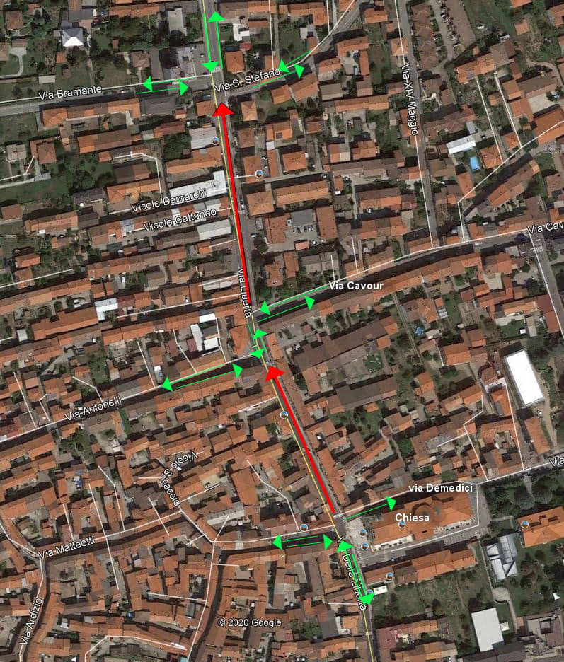 Bellinzago Novarese: via Libertà diventa a senso unico di marcia in direzione Oleggio