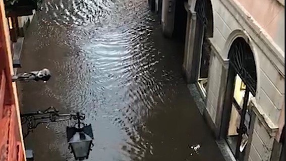 Nubrifagio di forte intensità si è abbattuto nell’aronese