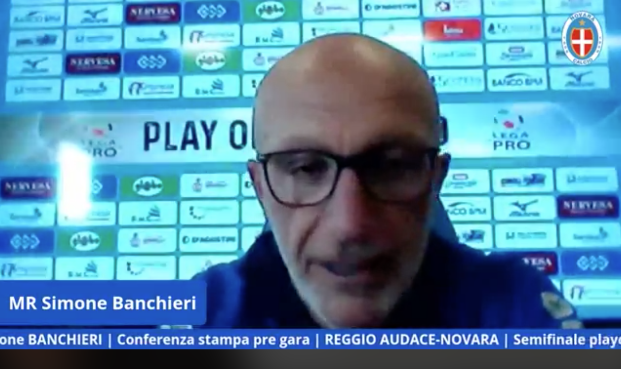 Novara calcio, domani contro la Reggio Audace. Banchieri: «Tutti i giocatori saranno fondamentali»