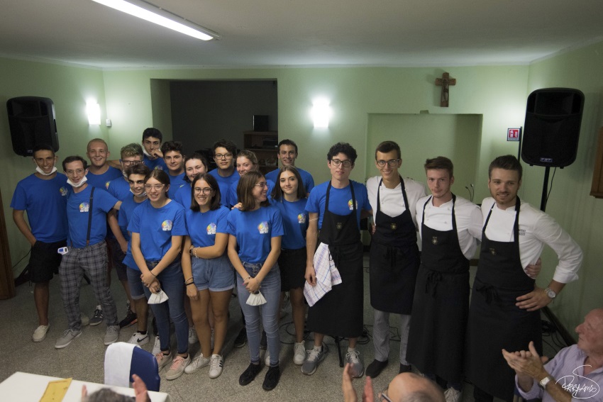 A Cureggio, la cena del giorno di san Rocco