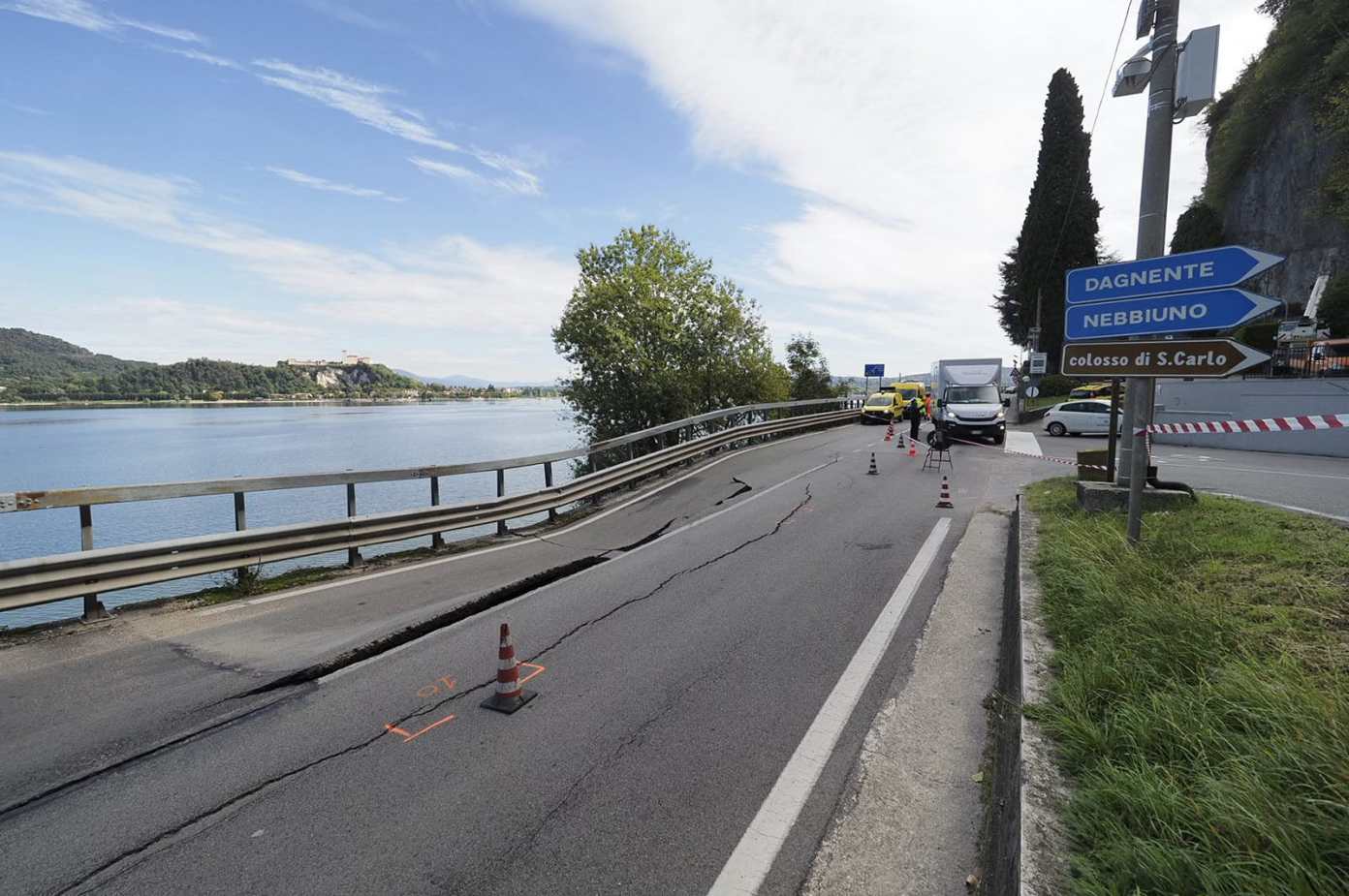 La SS 33 ad Arona potrebbe riaprire a senso unico il 4 dicembre