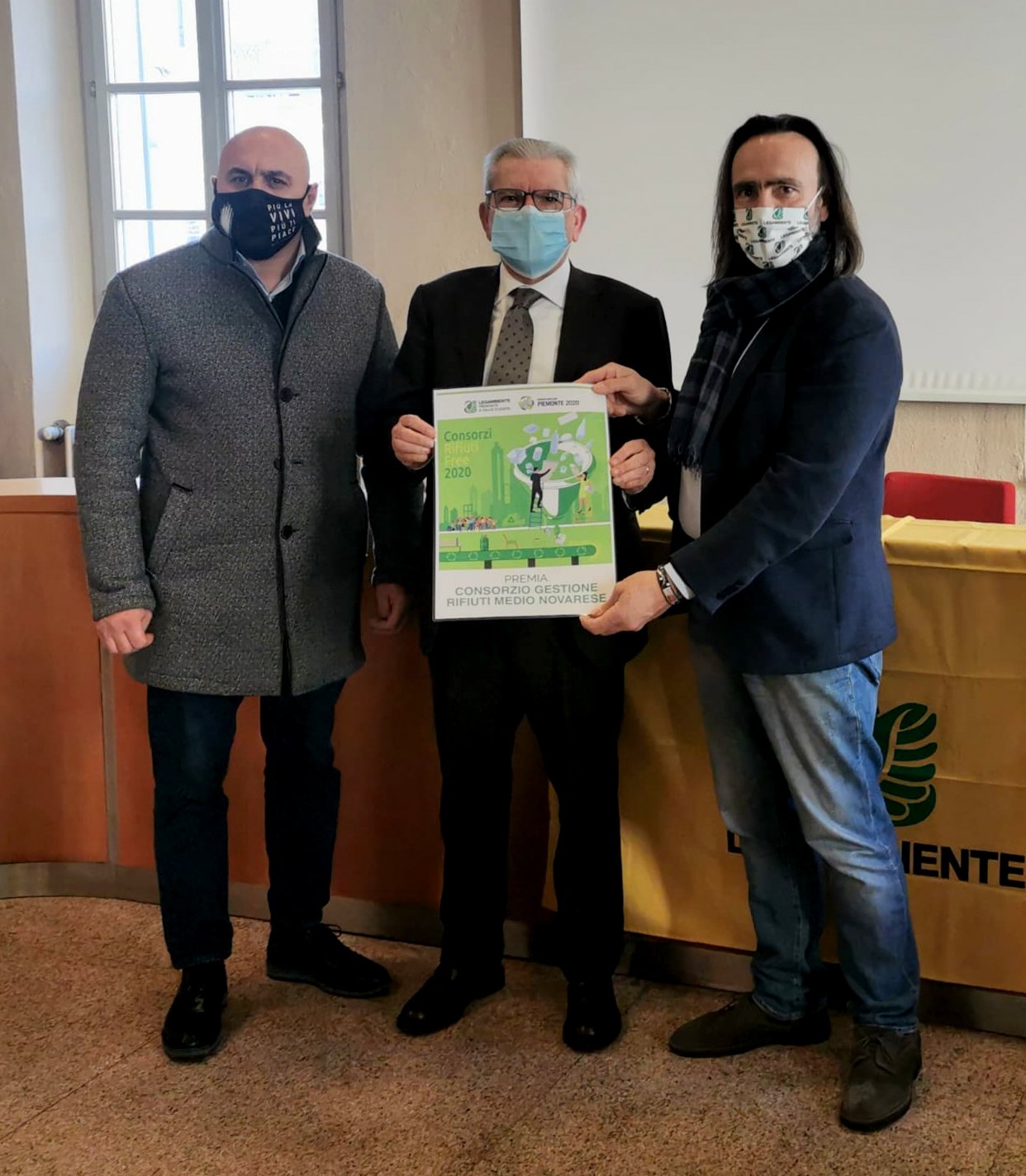 Legambiente premia il Consorizio Medio novarese  per gli eccellenti risultati nella differenziata