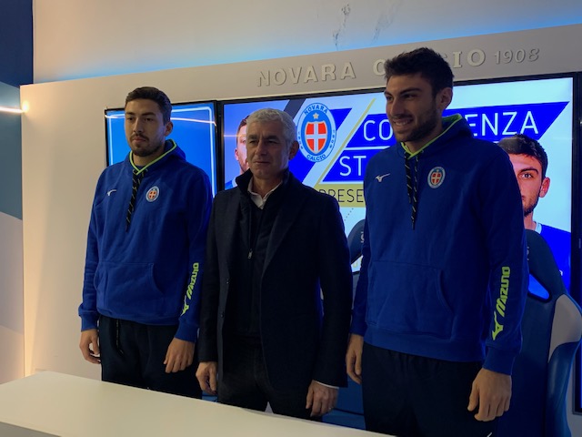 Novara calcio, Rossetti e Malotti: «Qui per dare tutto e risalire la classifica»