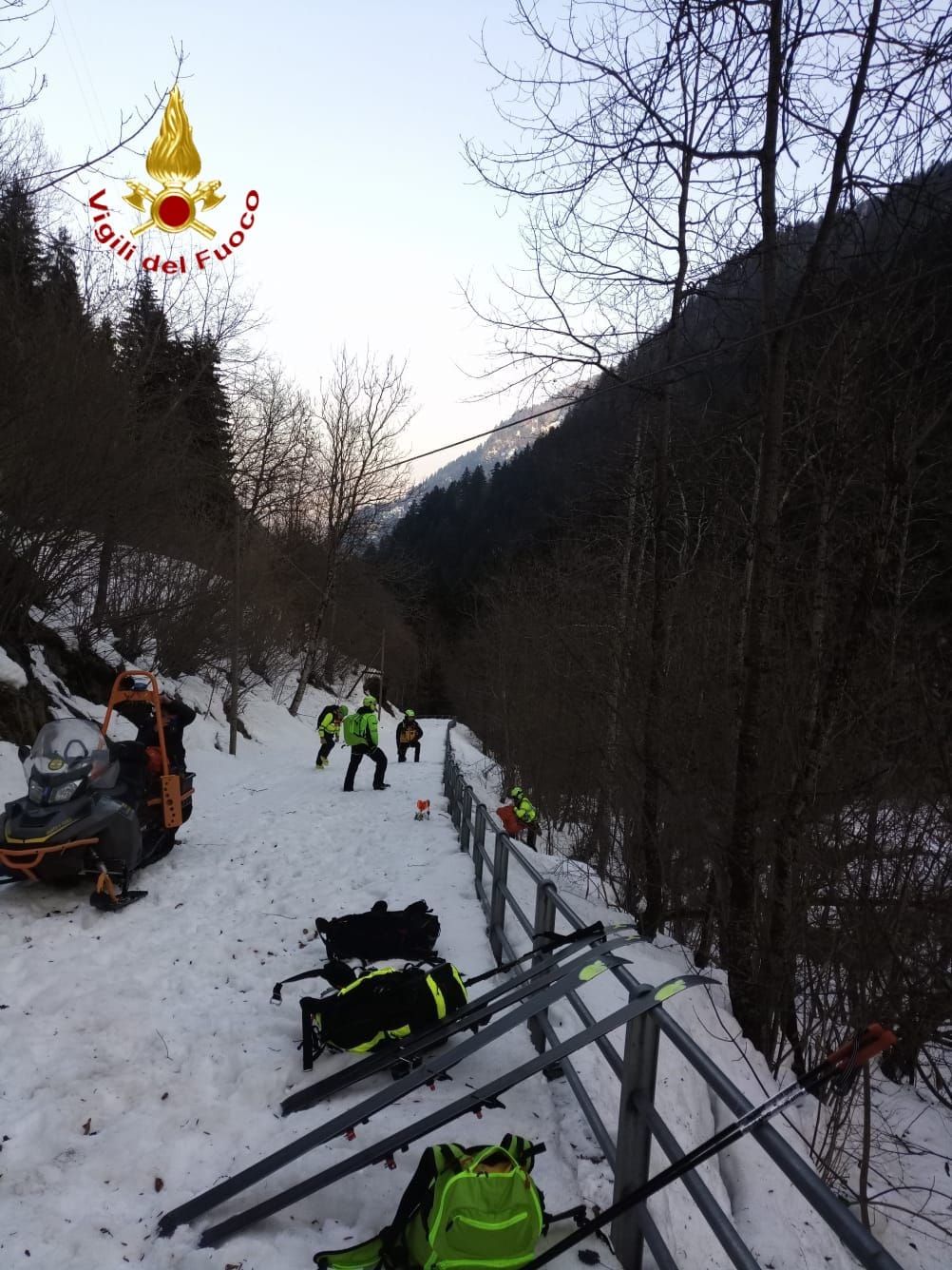 Frana sopra a Rassa, in Val Gronda: nessun ferito
