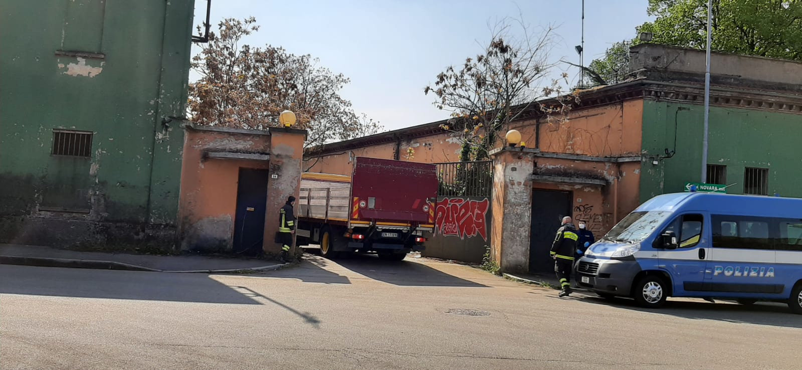 Sgombero negli spazi dell’ex Quinto Magazzino, a S. Agabio