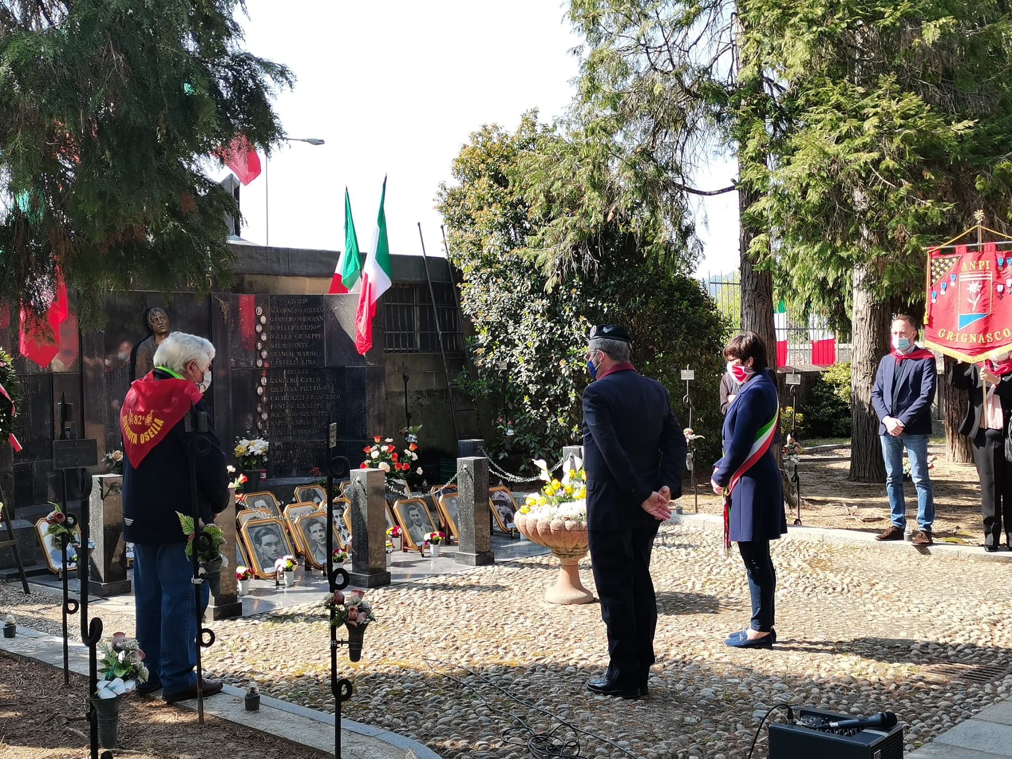 Grignasco: un 25 aprile senza cittadini per ricordare la Liberazione