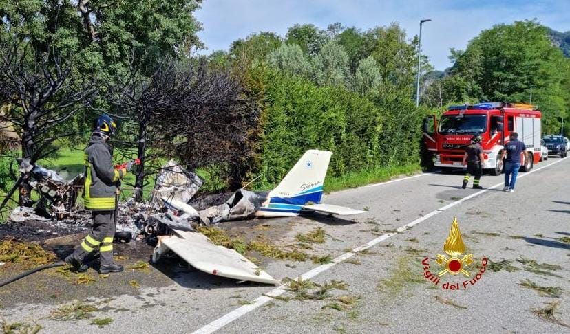 Velivolo partito da Borgo Ticino, cade a ridosso di Varallo