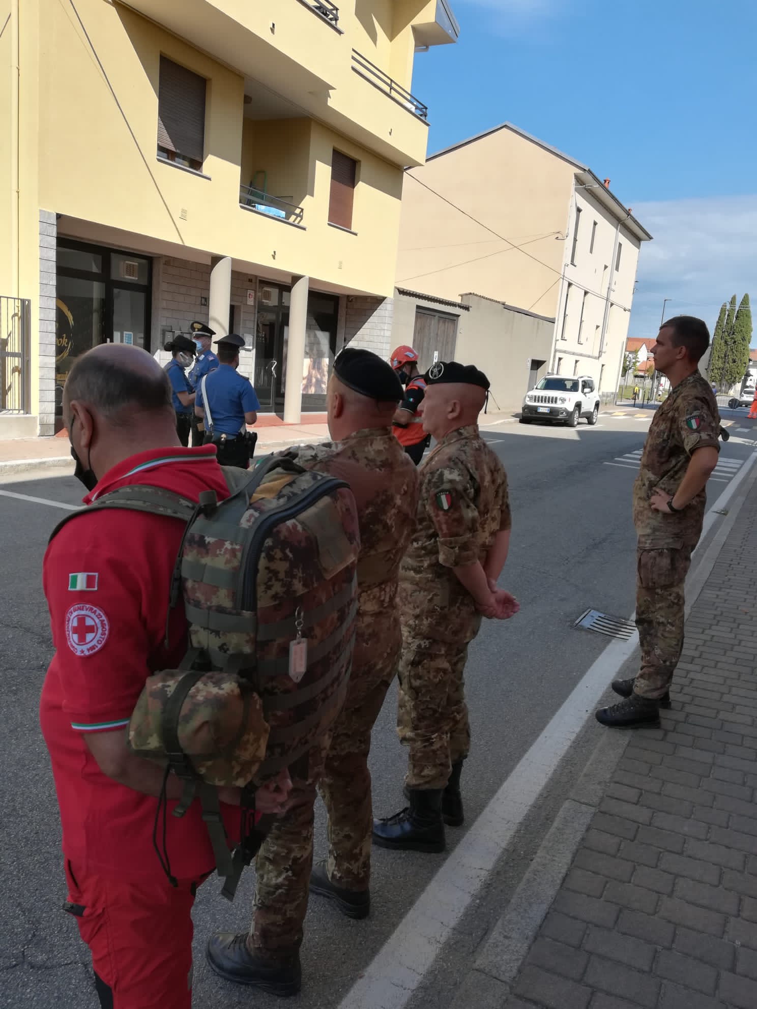 Bellinzago: operazioni di bonifica di un ordigno bellico in via Bovio