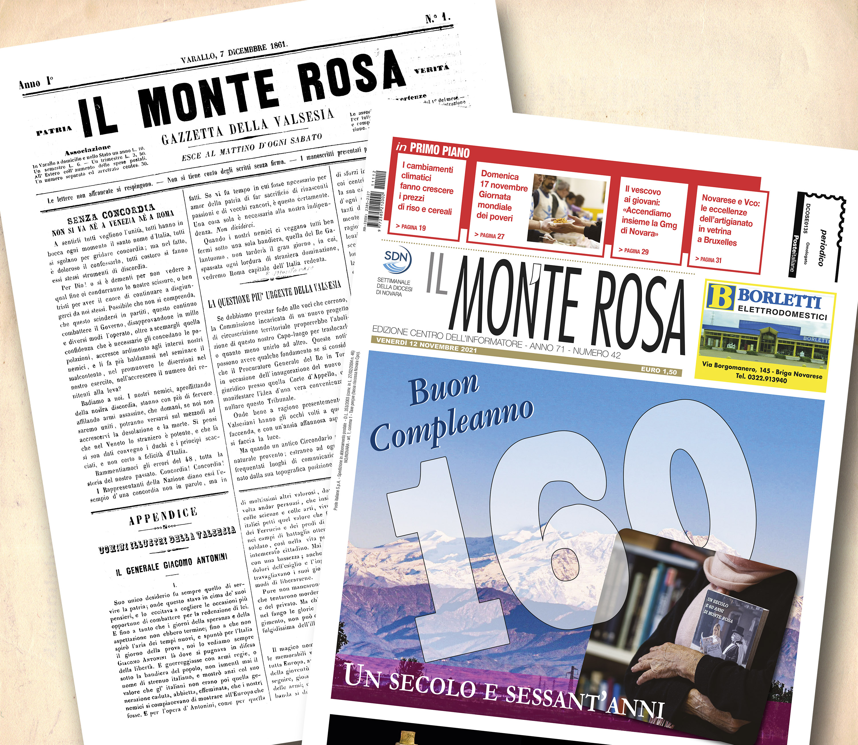 160 anni del Monte Rosa: sabato a Varallo la festa con i nostri lettori (in edicola trovate lo speciale)