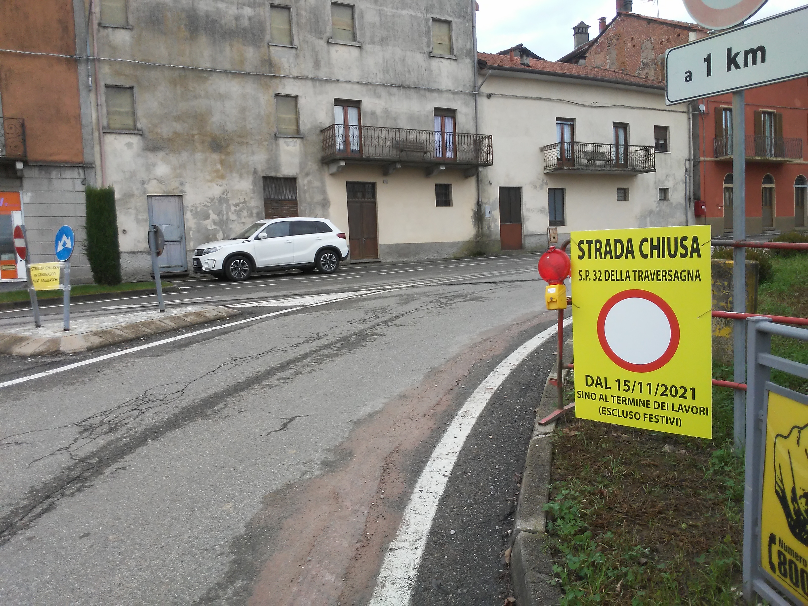 Sp 32 Traversagna, chiusura totale dal 15 novembre in località Sagliaschi