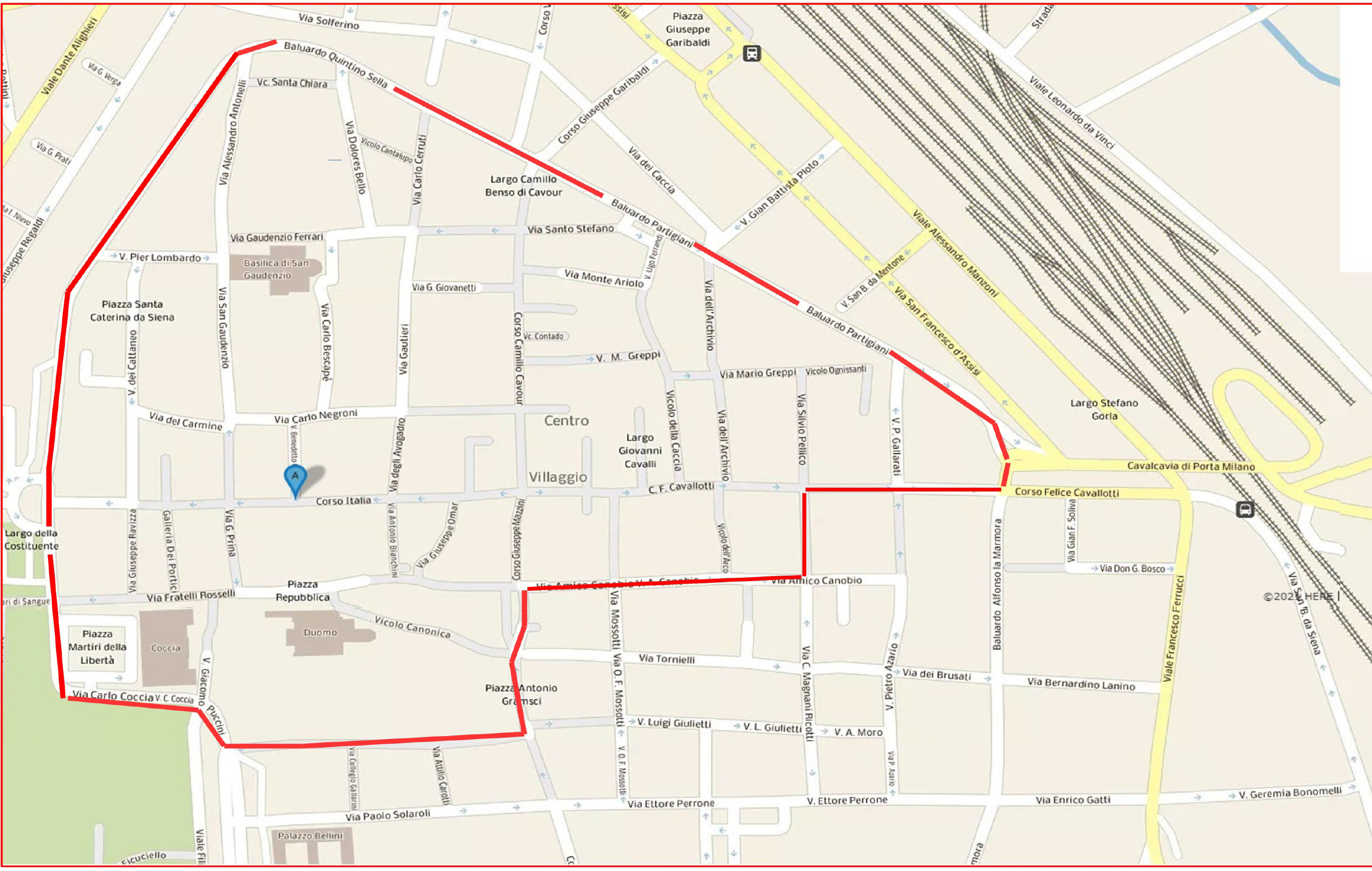 Novara: dal 4 dicembre obbligo di mascherine all’aperto in centro città