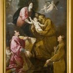 Madonna con Bambino, San Francesco d'Assisi, San Lorenzo e un frate