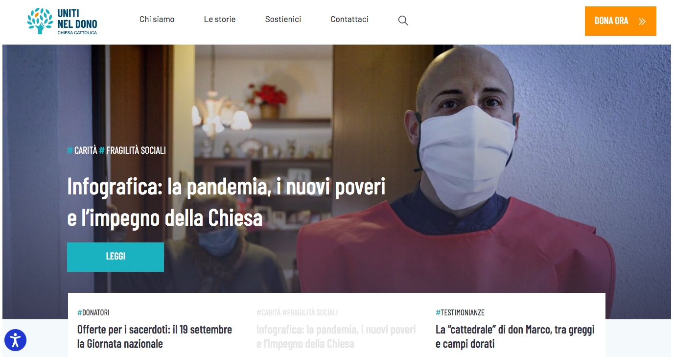 Uniti nel dono, un nuovo sito, i valori di sempre