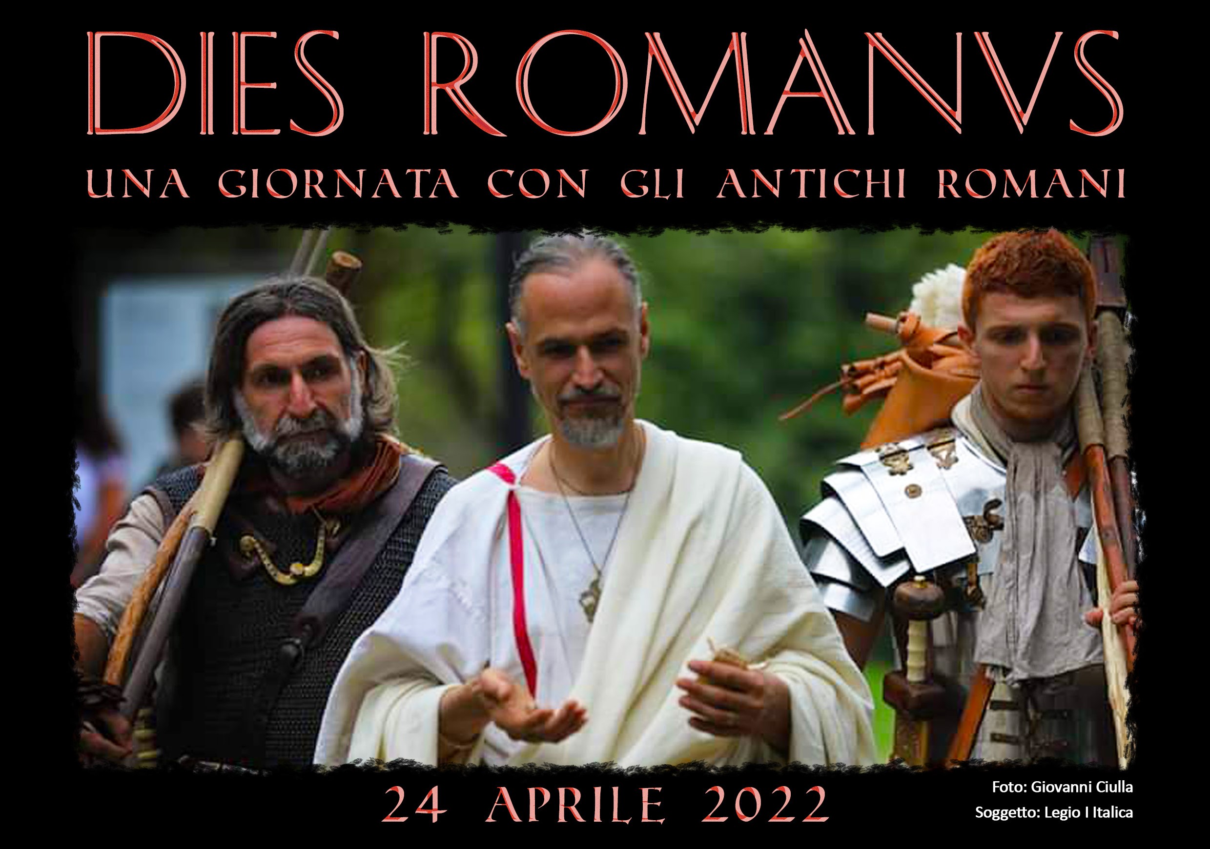 Dies Romanvs, la giornata con gli antichi romani rinviata al 1° maggio