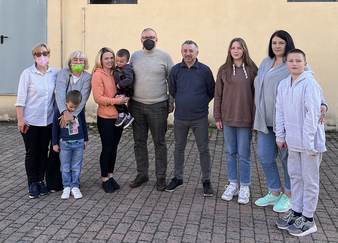 A Tornaco una famiglia accolta in parrocchia