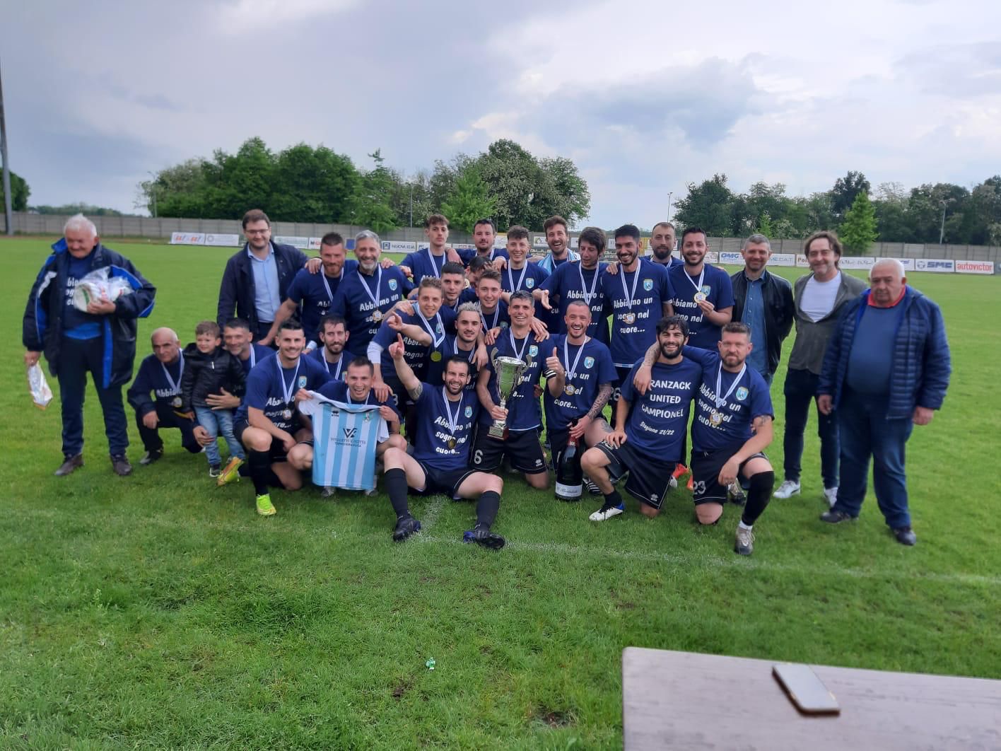 Branzack United in 2ª categoria: la vittoria di un gruppo di amici