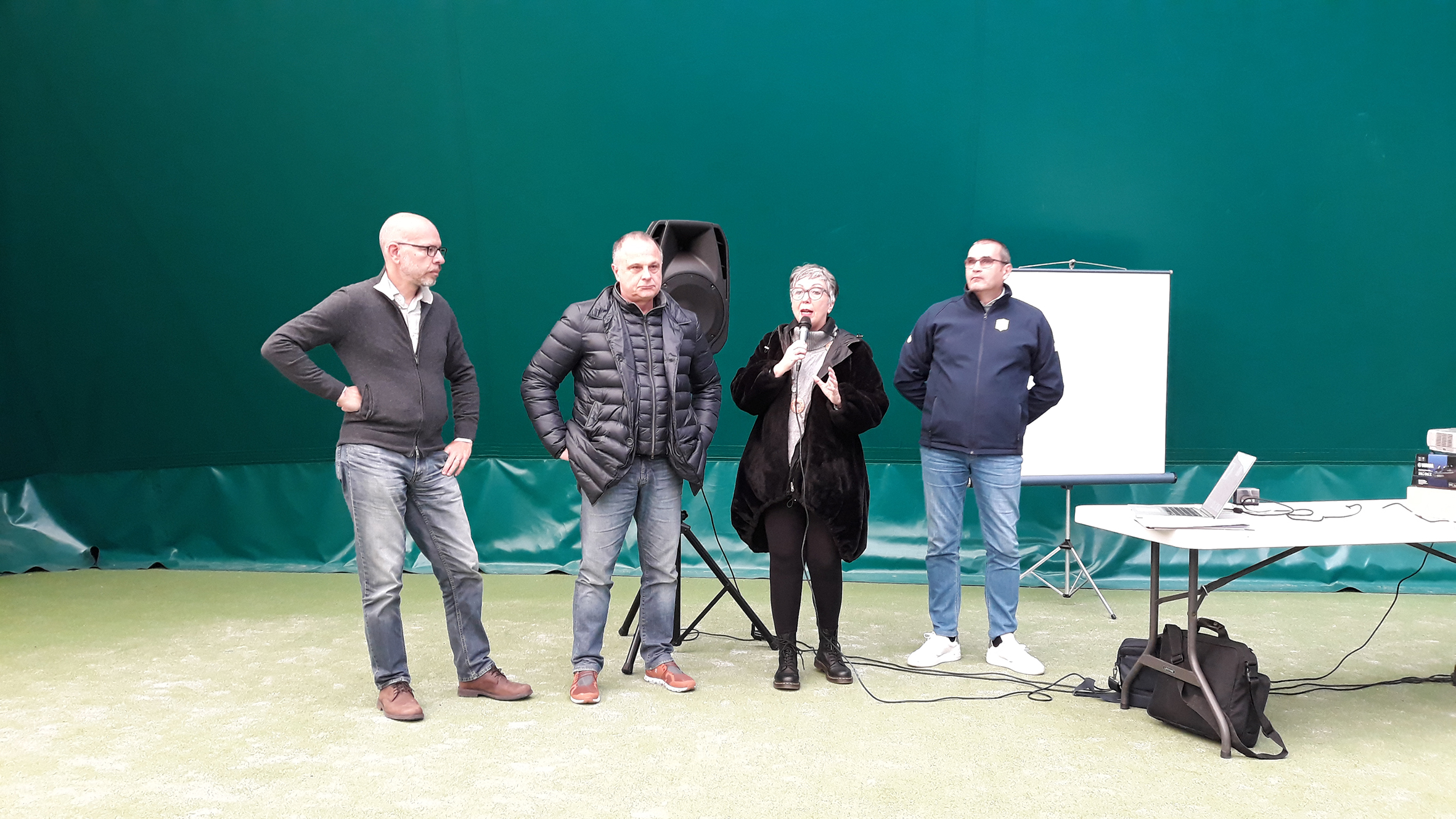 Inaugurati i lavori al campo da tennis a Omegna
