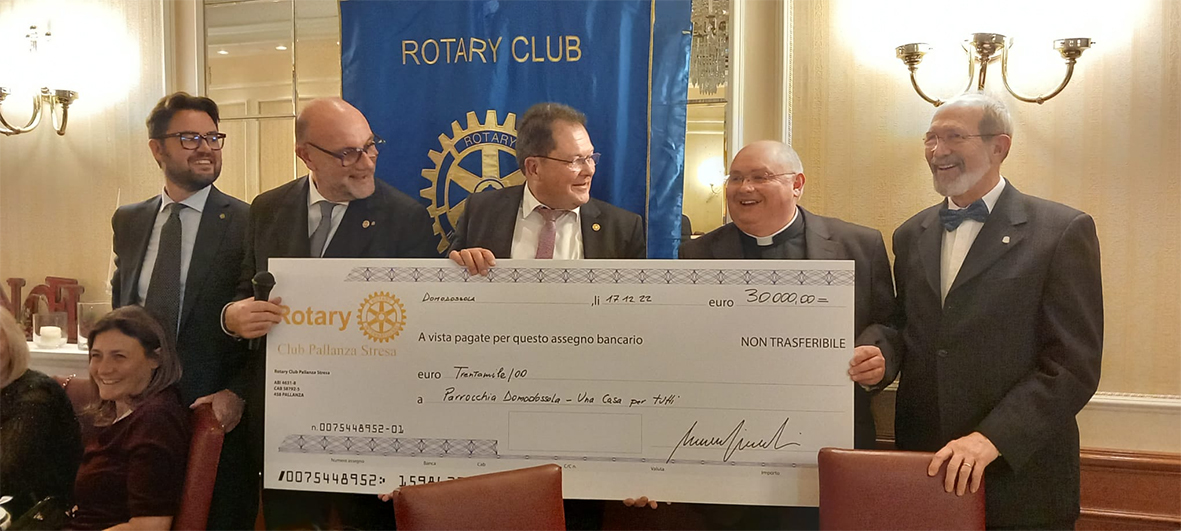 Contributo del Rotary alla “Casa per tutti”