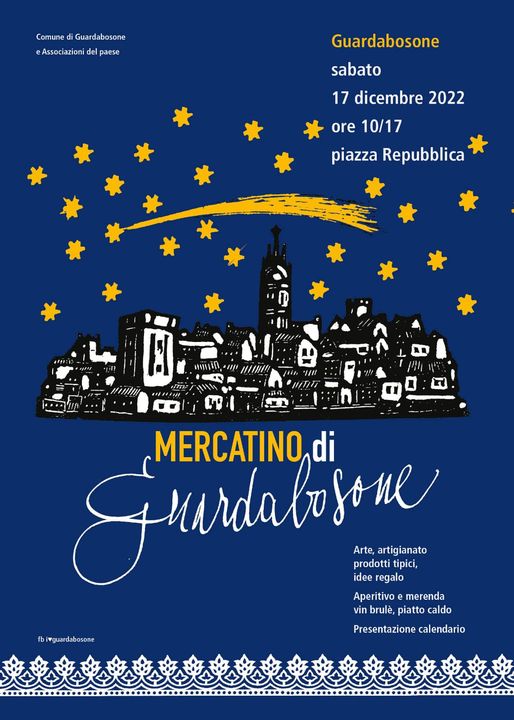 Mercatino natalizio sabato in piazza a Guardabosone